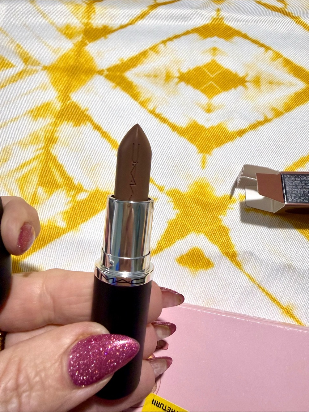 NEW 2pc MAC Holiday Eyeshadow Palette Regal Rose Macximal Sleek Satin Lipstick - Picture 9 of 12